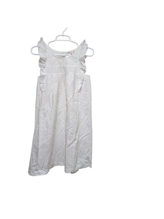 Ag Adriano Goldschmied Dresses & Skirts - AG Adriano Goldschmied Ivory Ruffle Dress Small Linen Blend Host Pick